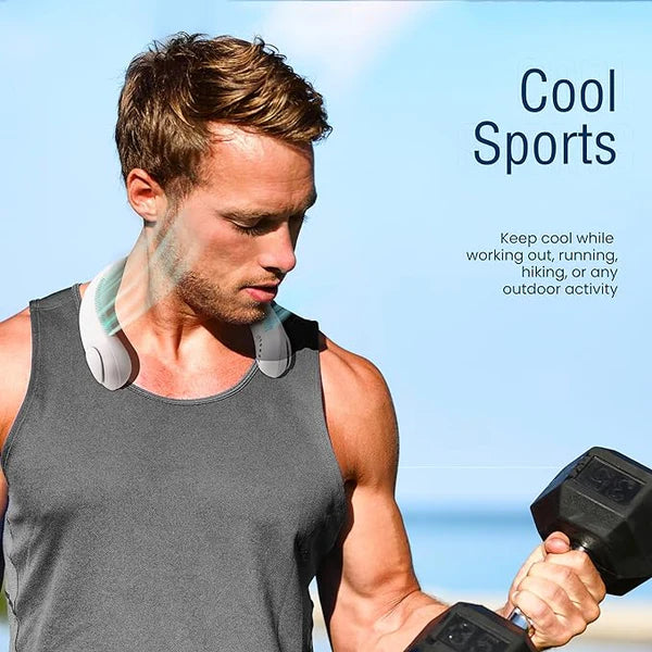 Neck Fan, Hands-Free Bladeless, 5 Speeds, 4000 mAh Battery Operated