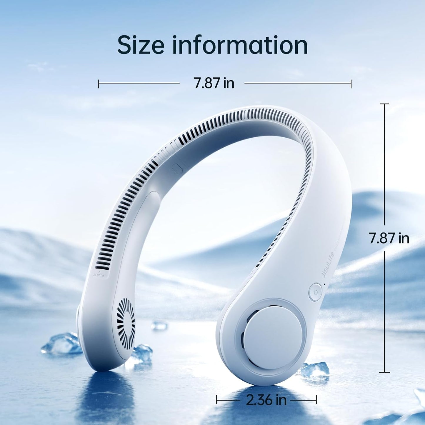 Neck Fan, Hands-Free Bladeless, 5 Speeds, 4000 mAh Battery Operated