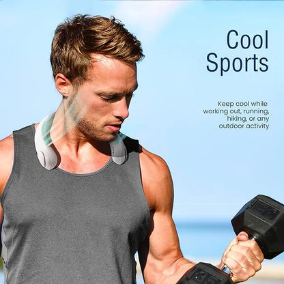 Neck Fan, Hands-Free Bladeless, 5 Speeds, 4000 mAh Battery Operated